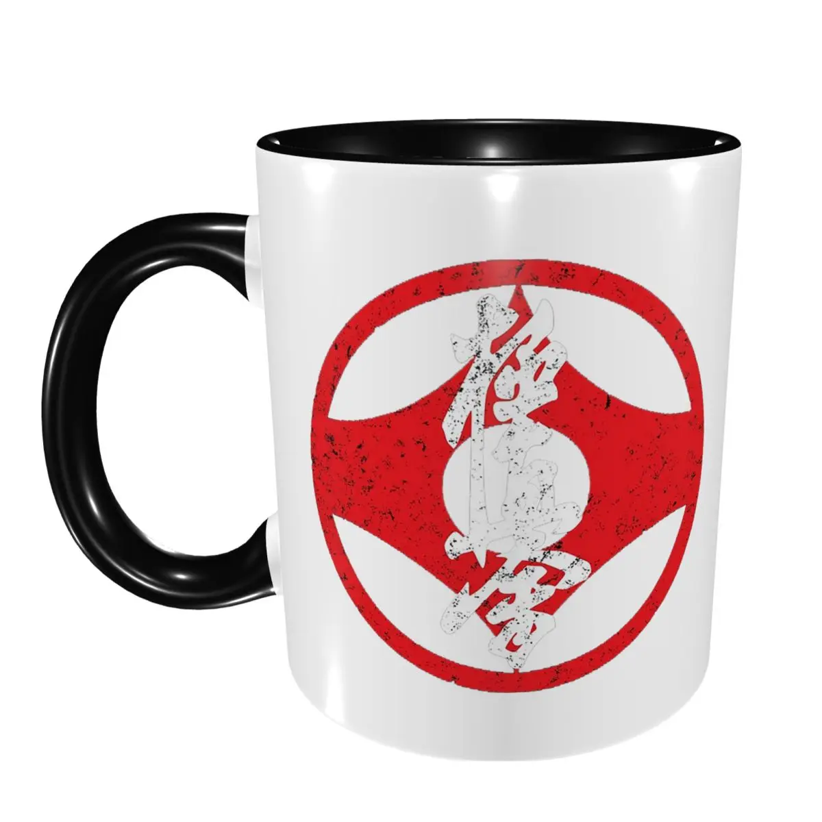Kyokushin Kaikan Karate Symbol Kyokushinkai Dojo Mug Funny Ceramic Coffee Cups Tea Mugs Milk Cup Drinkware Gifts for Woman Man