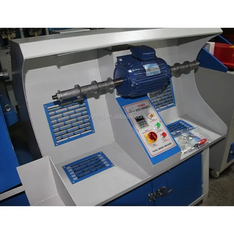 

Automatic Double Head Leather Dust Collecting Sole Edge Outsole Buffing Polishing Grinding Roughing Shoe Making Machine