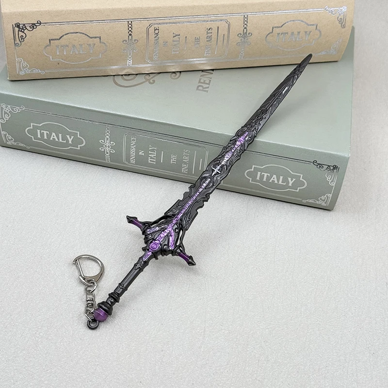 22cm Omega Sword Keychain Final Fantasy XVI Game Peripherals Cloud Strife 1:6 Metal Model Home Ornament Collection Accessories