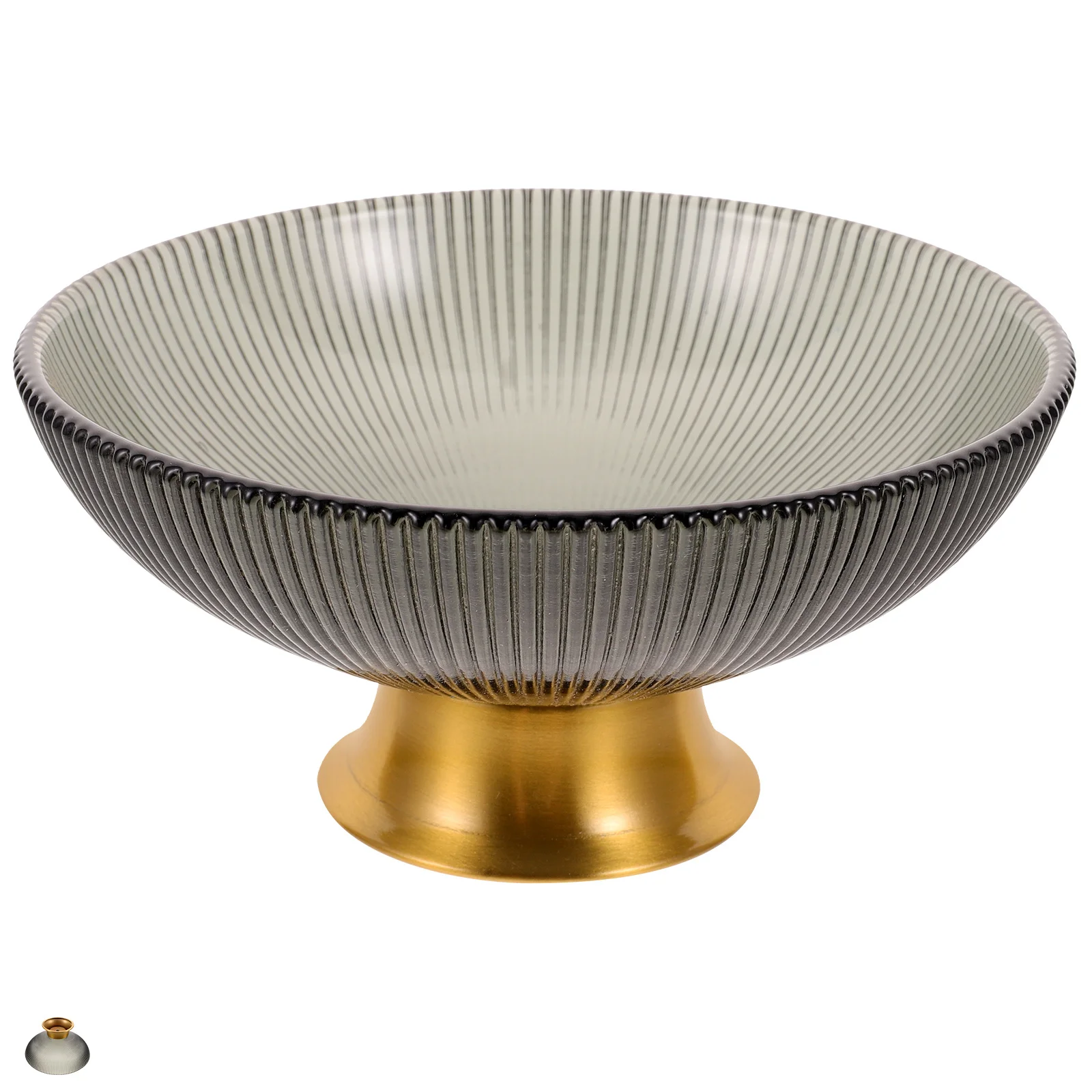 

Large Glass Fruit Bowl Multi-Functional Serving Dish for Appetizers Nuts Jewelry Display Home Coffee Table Decoration Tray