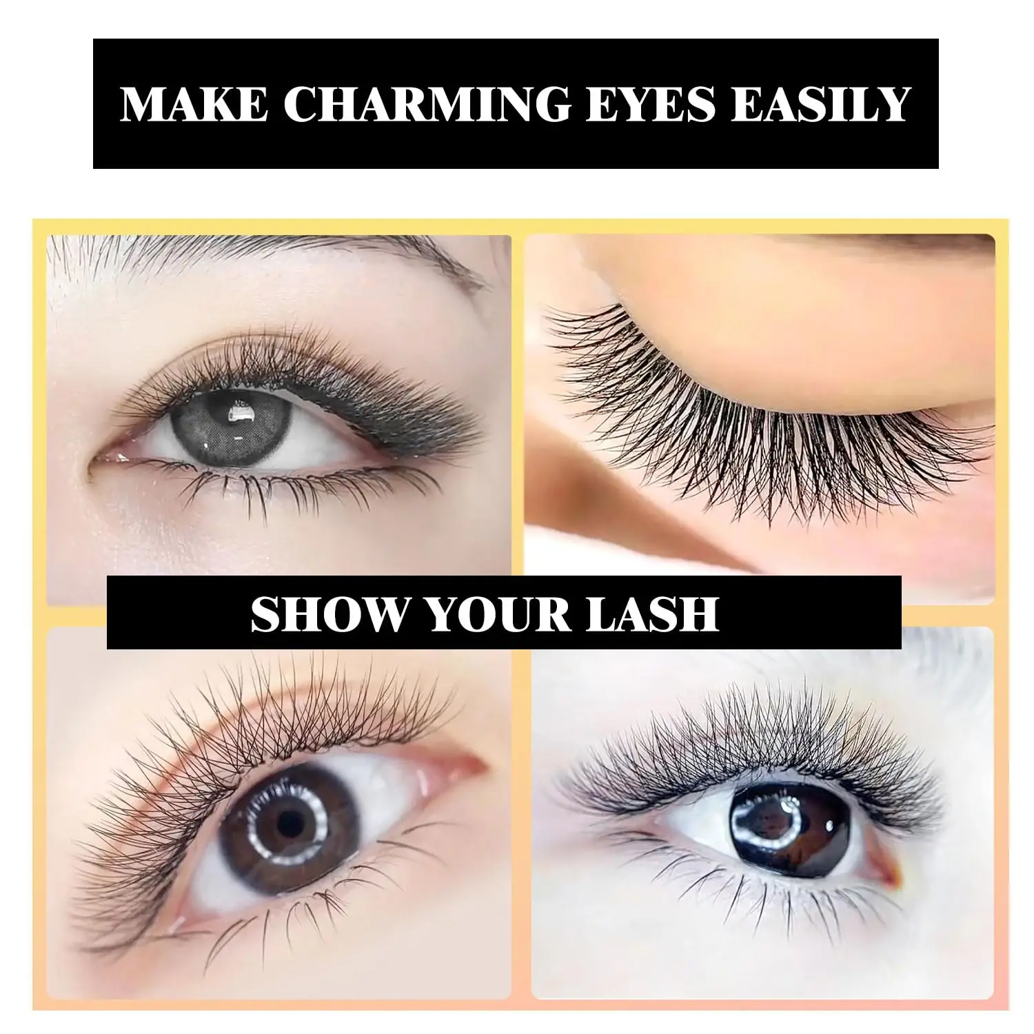 AILAISHI YY Shape Lashes 2D 0.07 Faux Mink C/D/8-15mm Natural Soft Brazilian Eyelash Premade Volume Fan Lashes