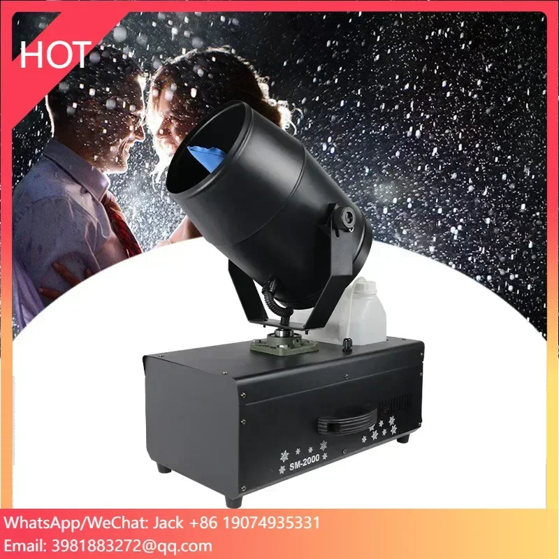 Wedding Party Stage Snowflake Machine Large Artificial Snow Machine 2000W Shaking Head Simulation Snow Machine