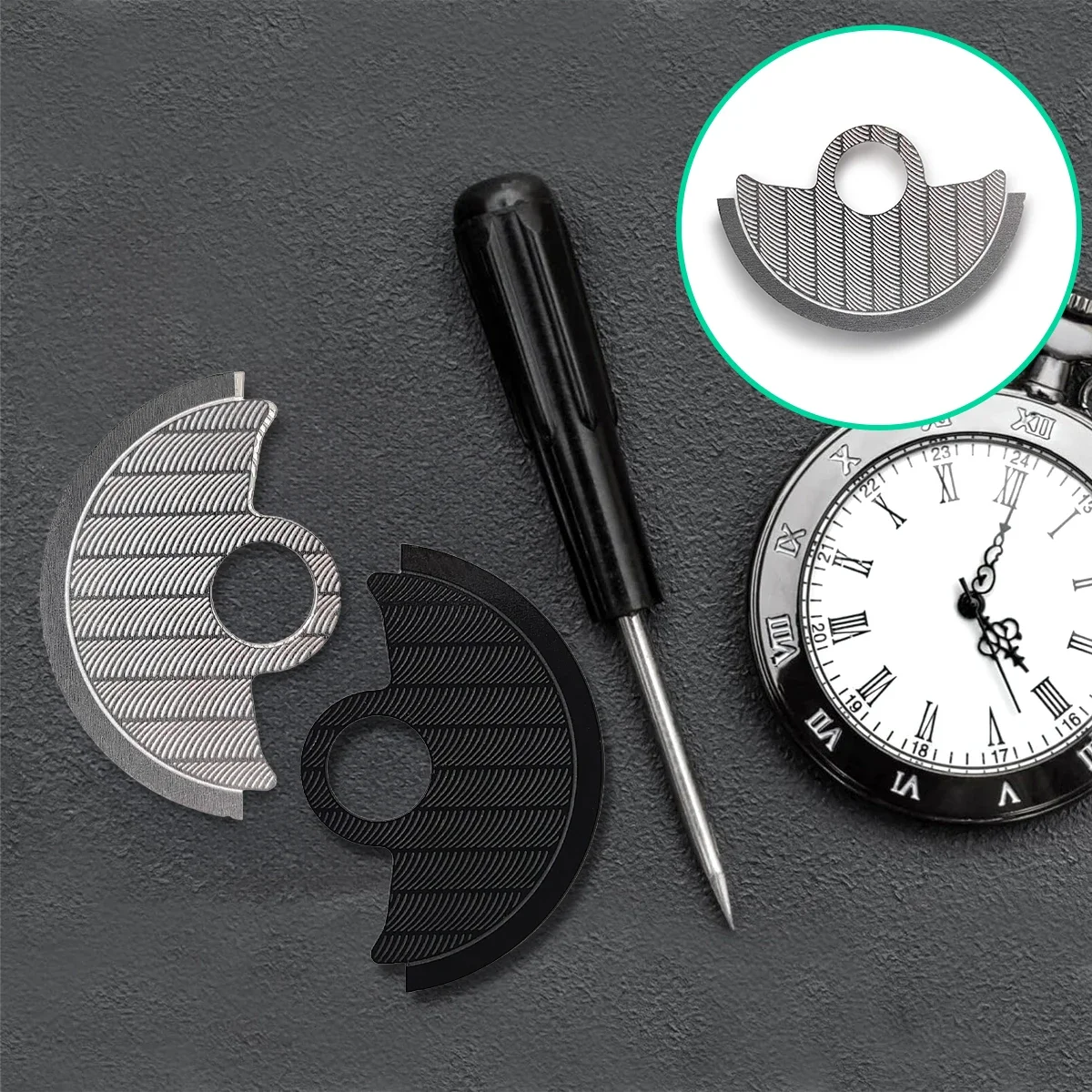 Металлическая нашивка с автоматическим молотком NH35 NH36 подходит для NH34 4R35 4R36 NH35 NH36 NH38 7S Механизм SKX007 Watch Movt Repair Guard