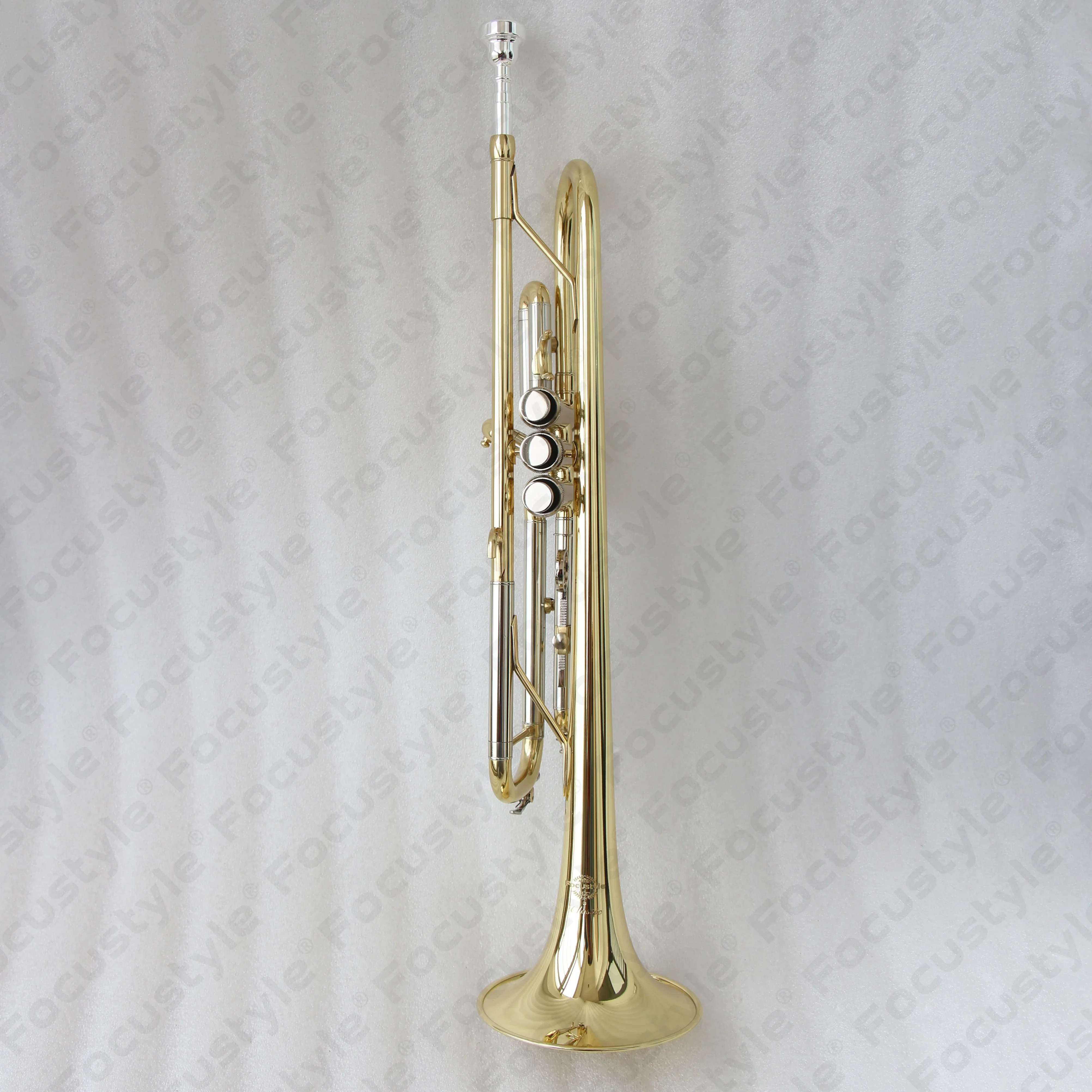 Wholesale Clear lacquer BB Tone Trumpet Professional Music Instrument FTR-250 With Case Wholesale Trumpet