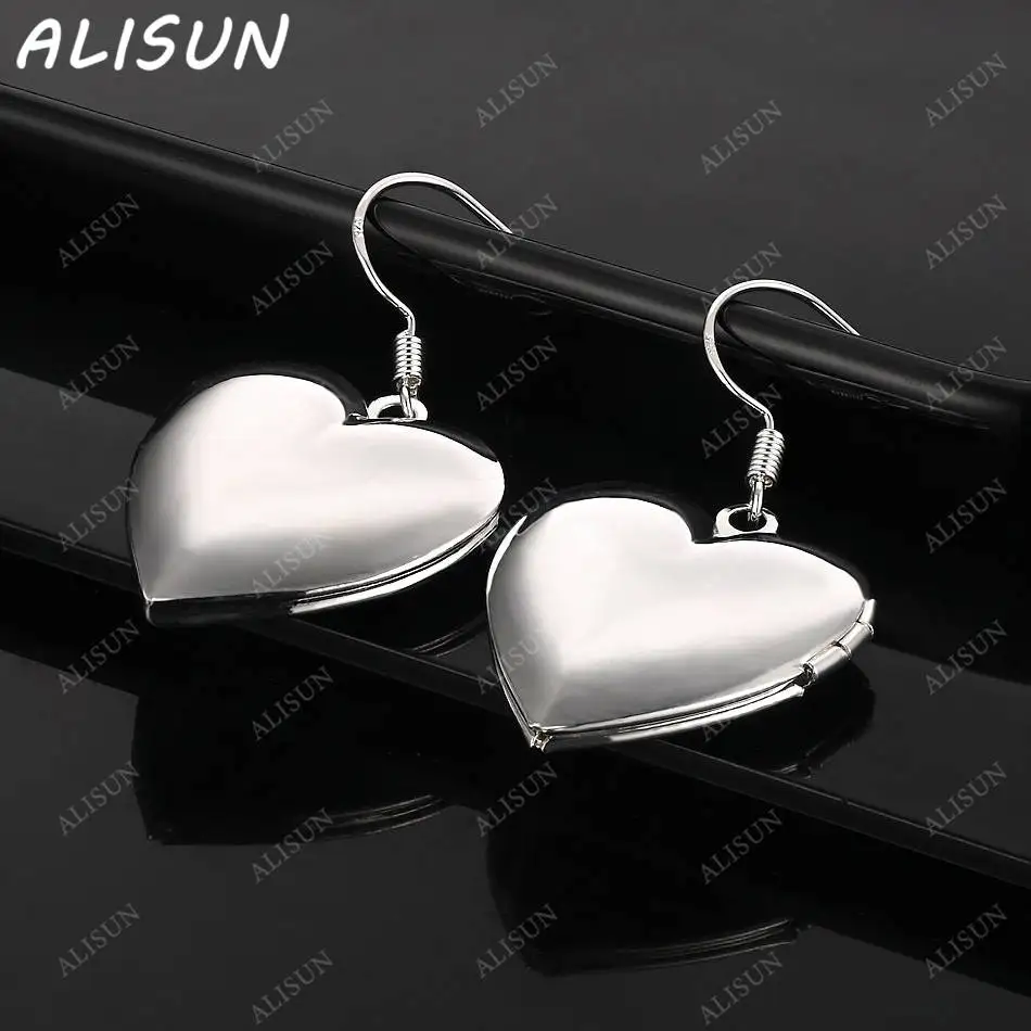 

ALISUN 925 Sterling Silver Hearts Earrings Drop Earrings For Women Anniversary Gift Popular Wild Fashion Romantic Jewelry