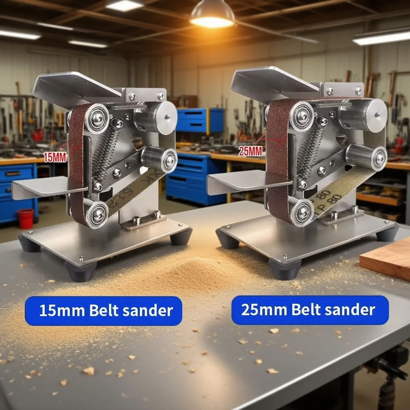 

New Multifunctional Desktop Micro Electric Belt Sanding Machine 110V-220V DIY Household Polishing Machine Fixed Angle Grinder