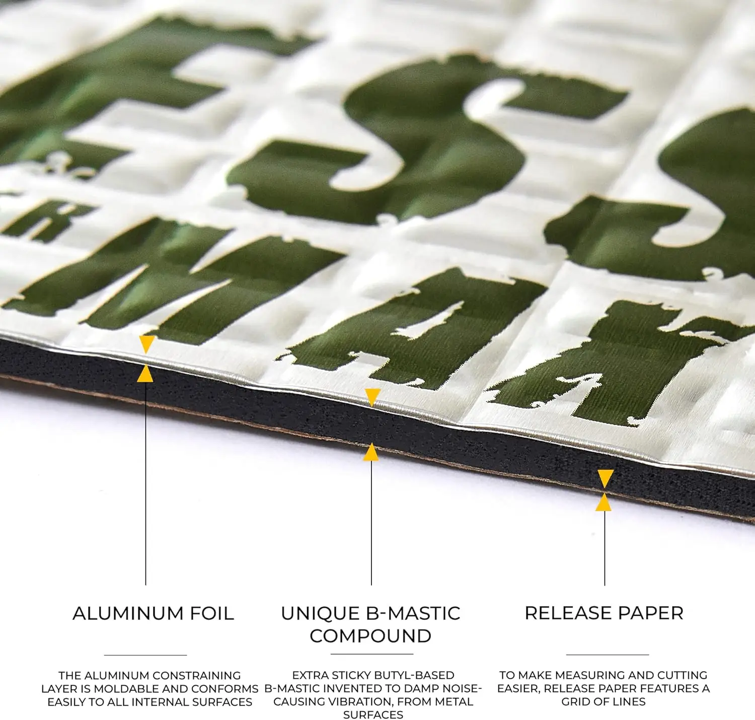 

Max 120 mil (3mm) 30 sqft Car Sound Deadening mat - Butyl Automotive Sound Deadener