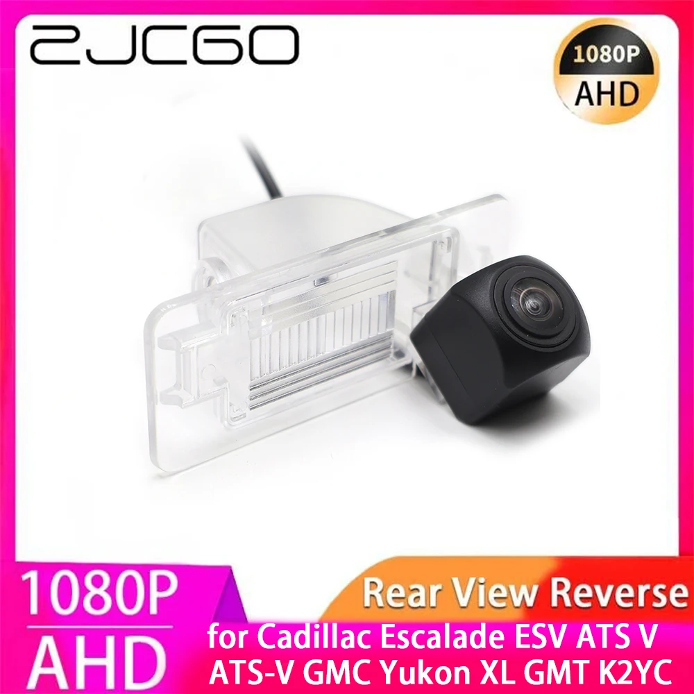 

ZJCGO AHD 1080P Parking Reverse Back up Car Rear View Camera for Cadillac Escalade ESV ATS V ATS-V GMC Yukon XL GMT K2YC