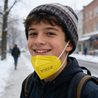 100pcs Kids FFP2 Masks CE Approved Child KN95 mascarillas fpp2 5layer Security Protection Mask Kids Face masque Color ffp2 NR