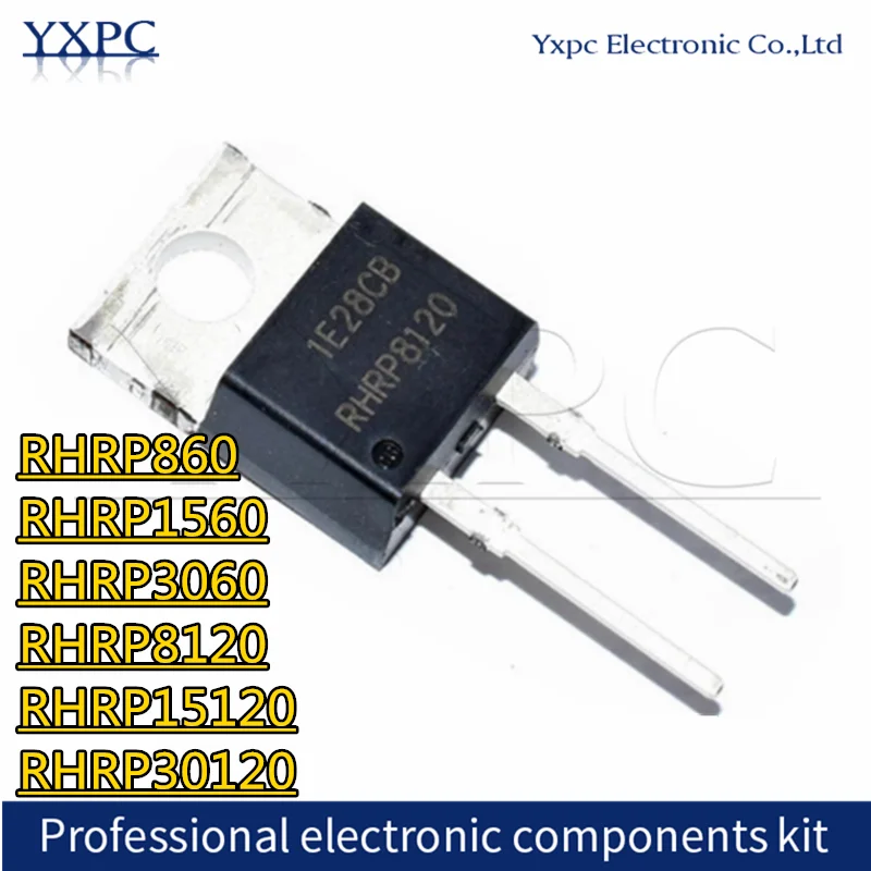 10 قطعة RHRP860 RHRP1560 RHRP3060 RHRP8120 RHRP15120 RHRP30120 TO220-2 رقائق