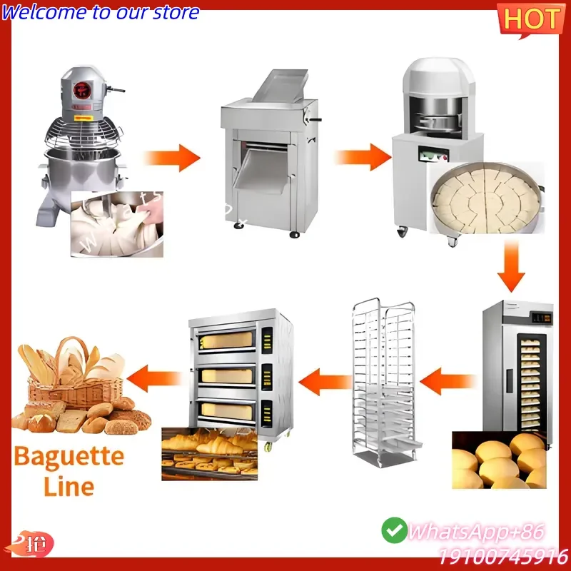 2026Hot Guangzhou Bakery Equipment Set Bread Baking Machine Complete Cake Baking Equipment Pastry Equipment for Commercial