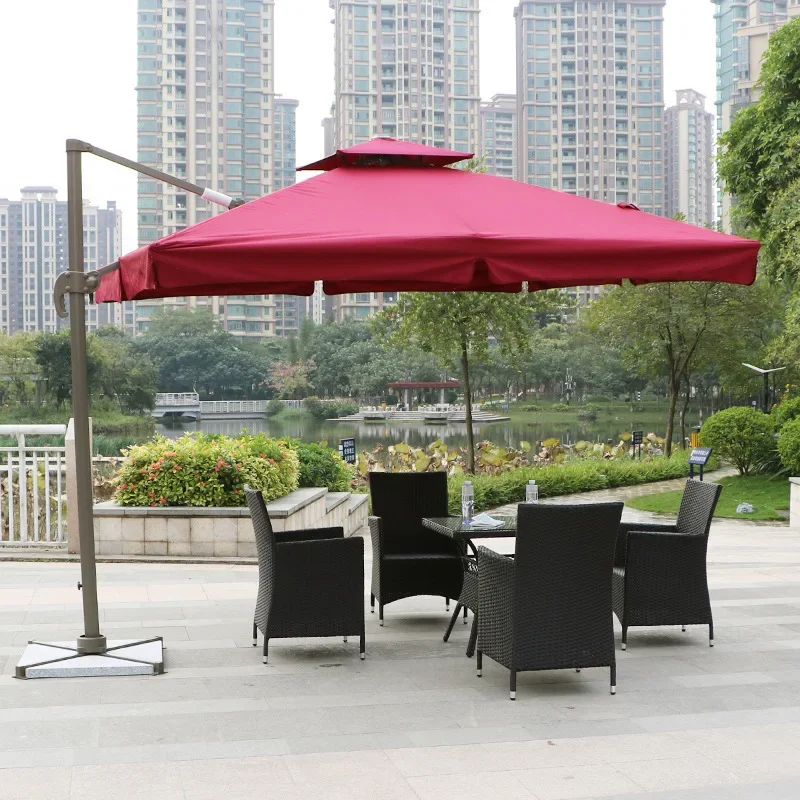 

Outdoor courtyard parasol villa parasol security booth coffee milk tea shop