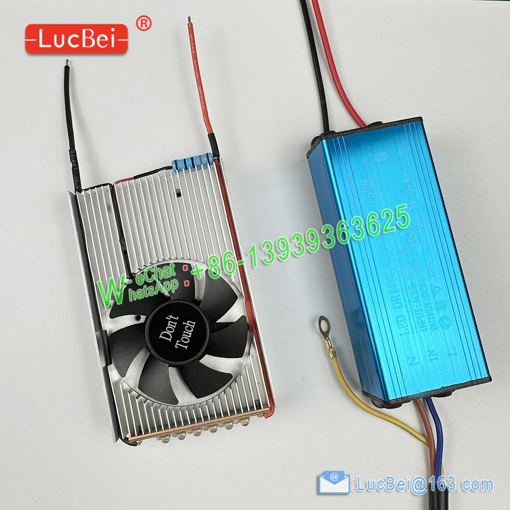 45W High Power UV LED Lamp Module For Epson L1800 1390 DIy Flatbed Printer Ink Dry Varnish Glue Curing 365/395nm Fan Cool Lights