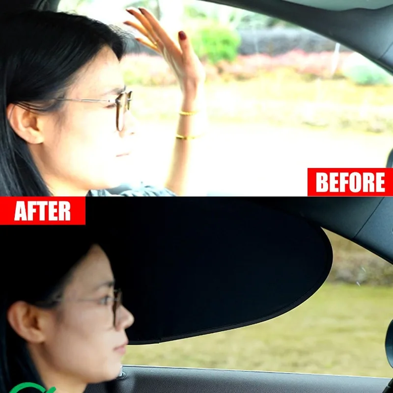 Picture 6: 53x32cm Car Front Rear Window Sunshade Static Cling Auto Side Sun Visor Blind Heat Insulation UV Protection Shield Cover Part