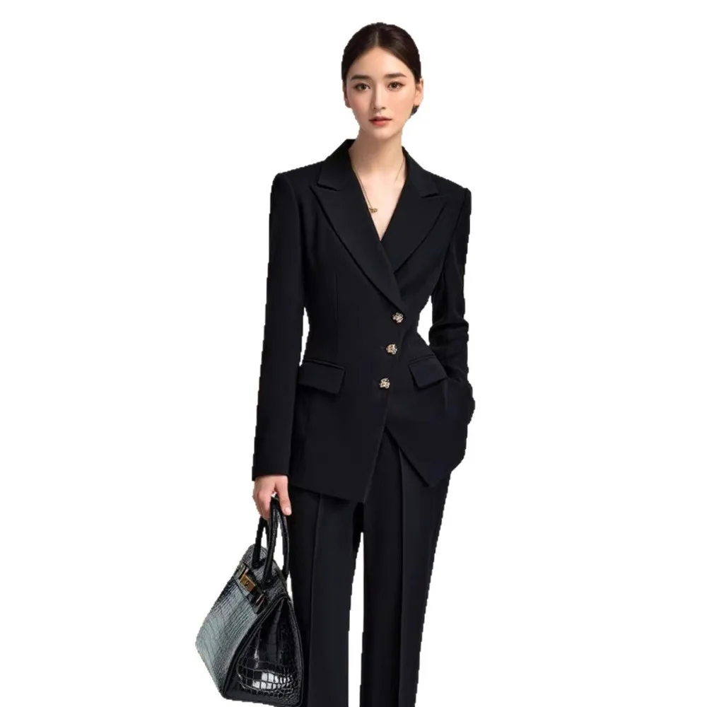 New women's spring and autumn suits, suitable for college students and civil servants' interviews, professional wear, fashionabl