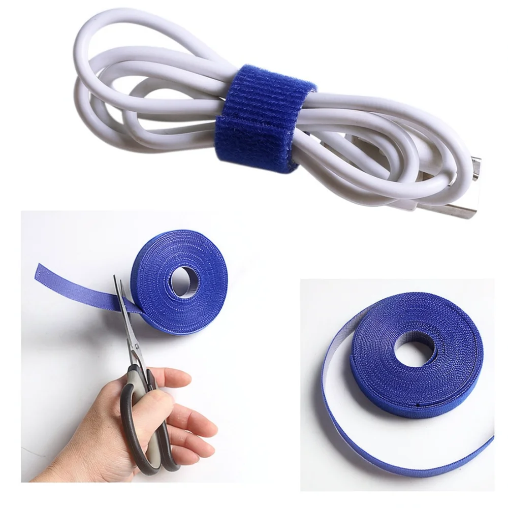Reliable Nylon Hook Loop Ties For ANUKET Cable Organizer Straps Fishing Rod Management Binding Wrap Belt