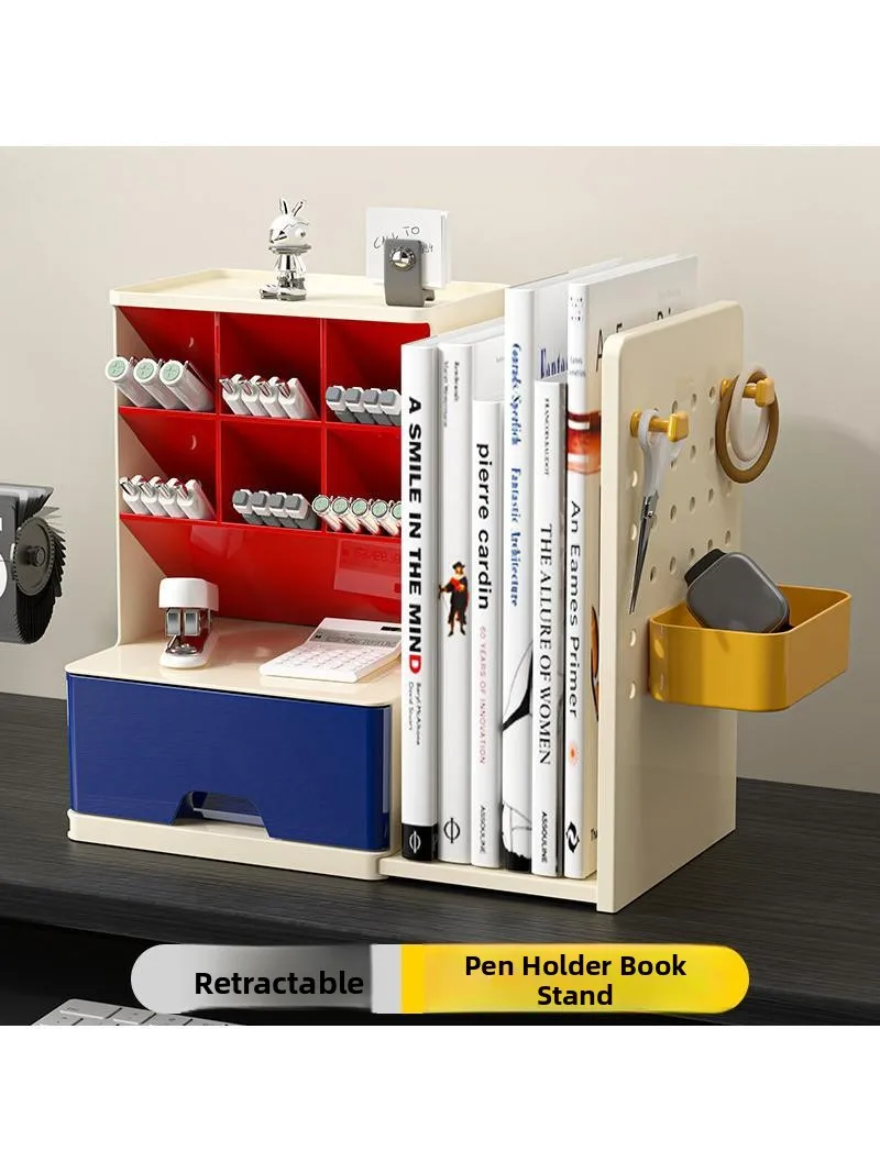 

Гибкий выдвижной держатель для ручек на перфорированную доску, настольный органайзер, эстетичный контейнер для хранения, для офиса и студенческого стола