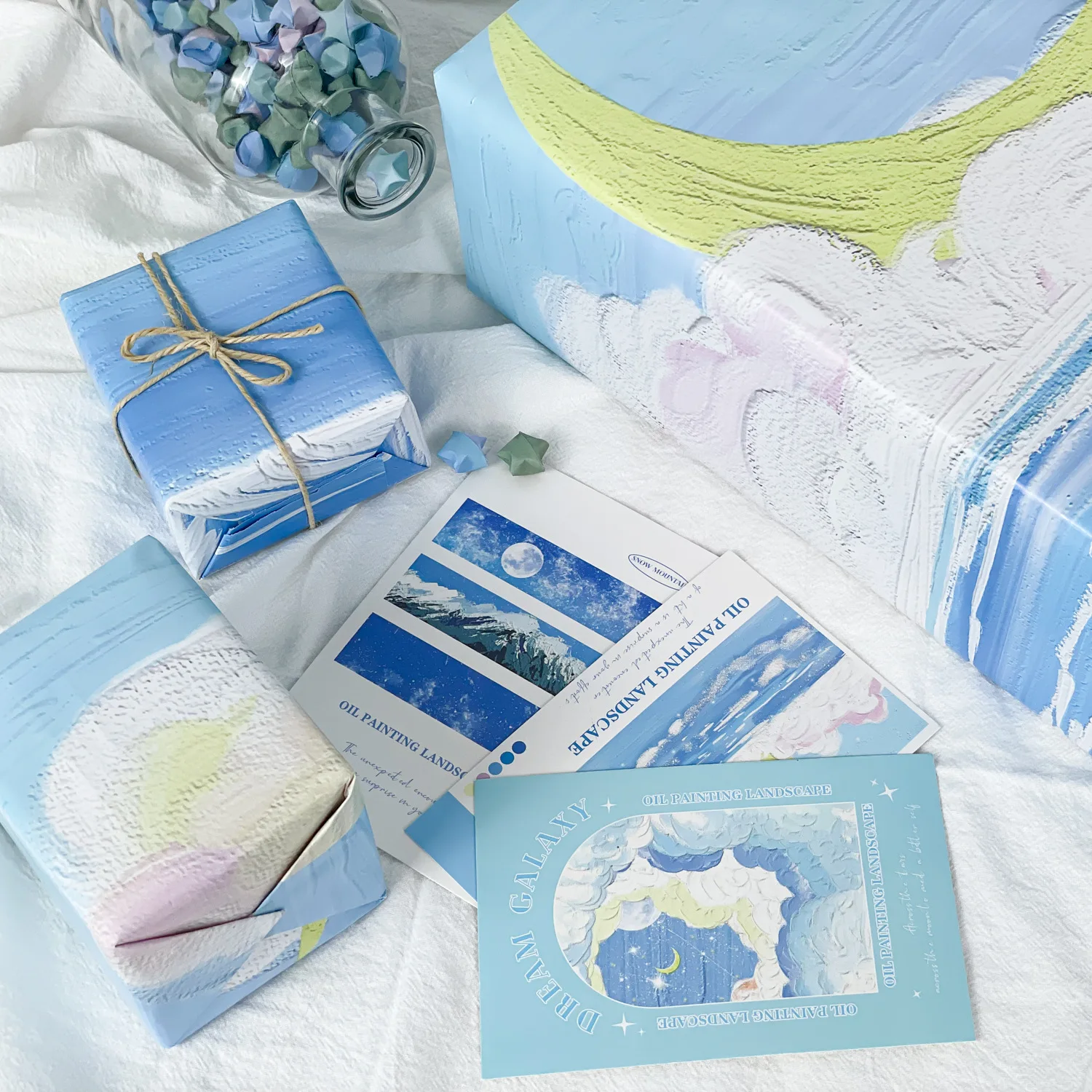 Oryginalny Design prezent papier dekoracyjny dziecko papier do pakowania prezentów Van Gogh obraz olejny prezent papier kreatywny urodziny 50*70cm