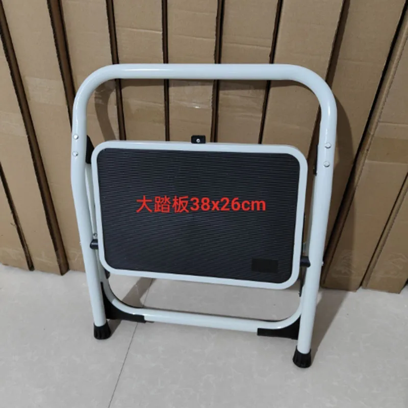 Iron Ladder Washbasin Stairs Safety Wide Step Step Safe Folding Camping Prefabricated Simple Kitchen Space Tabouret Saving LT