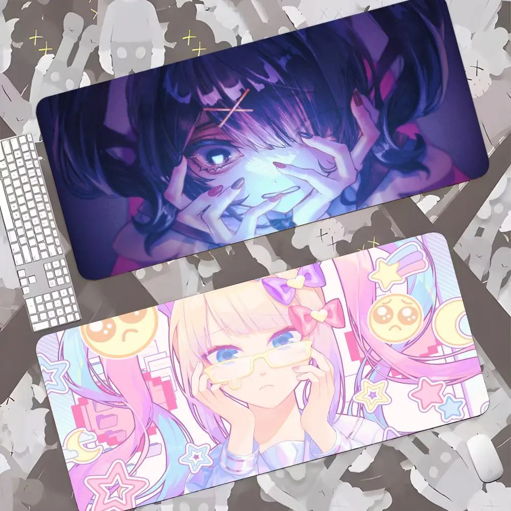 NEEDY GIRL OVERDOSE Mouse Pad Gamer Keyboard Mat Pads Gaming Desk Protector Laptops Large Mousepad Cartoon Deskmat