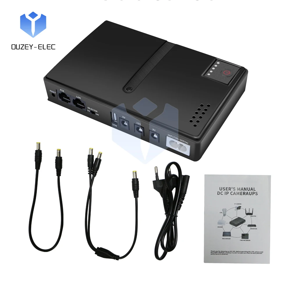 10400mah Uninterruptible Power Supply Mobile Power Supply Emergency Power Supply DC USB POE Interface 36W Output DC UPS