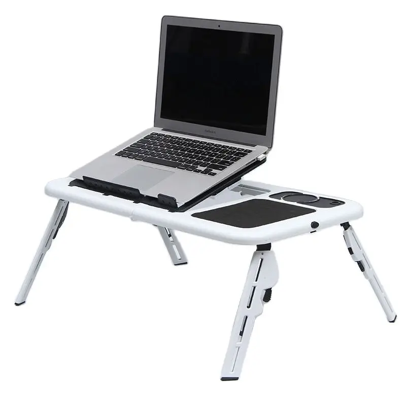 Laptop desk Multifunctional notebook computer table stand-type folding computer table USB cooling bed notebook computer stand