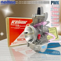 PWK 24 26 28 30 32 34mm With Power Jet Racing Motorcycle Carburetor Carb For Keihin Motocross Accessories Universal Dirt Bike