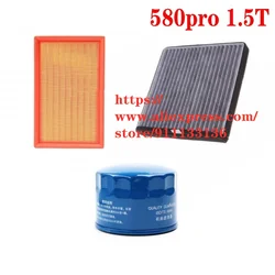 3pcs/set Filter Set for DongFeng DFSK Glory 580 Pro 1.5T Air Filter&Oil Filter&Cabin Filter