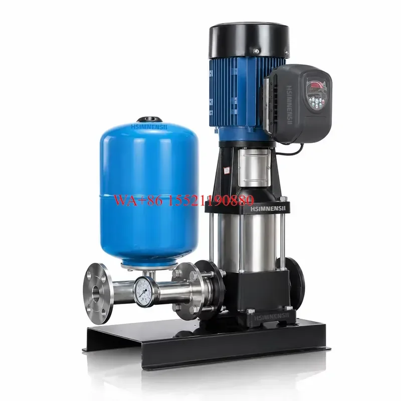 WMWMNU High Efficiency Stainless Steel Vertical Multistage Centrifugal Water Pump with Pressure Tank and VFD Controller