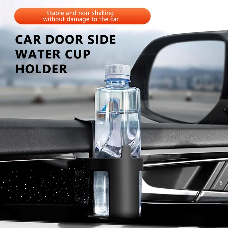SEAMETAL Car Cup Holder Door Side Bottle Hanging Holder Multi-functional Drink Cup Bracket Auto Drink Support Movable Organizer