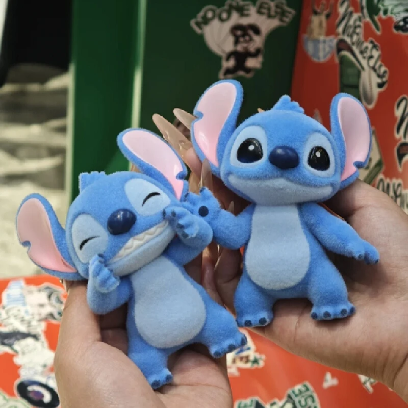 

Подлинная Toptoy Stitch Hello Series, плюшевая слепая коробка Hello Stitch, флокированная фигурка, загадочная коробка, индивидуальный декор, виниловая модель, подарок