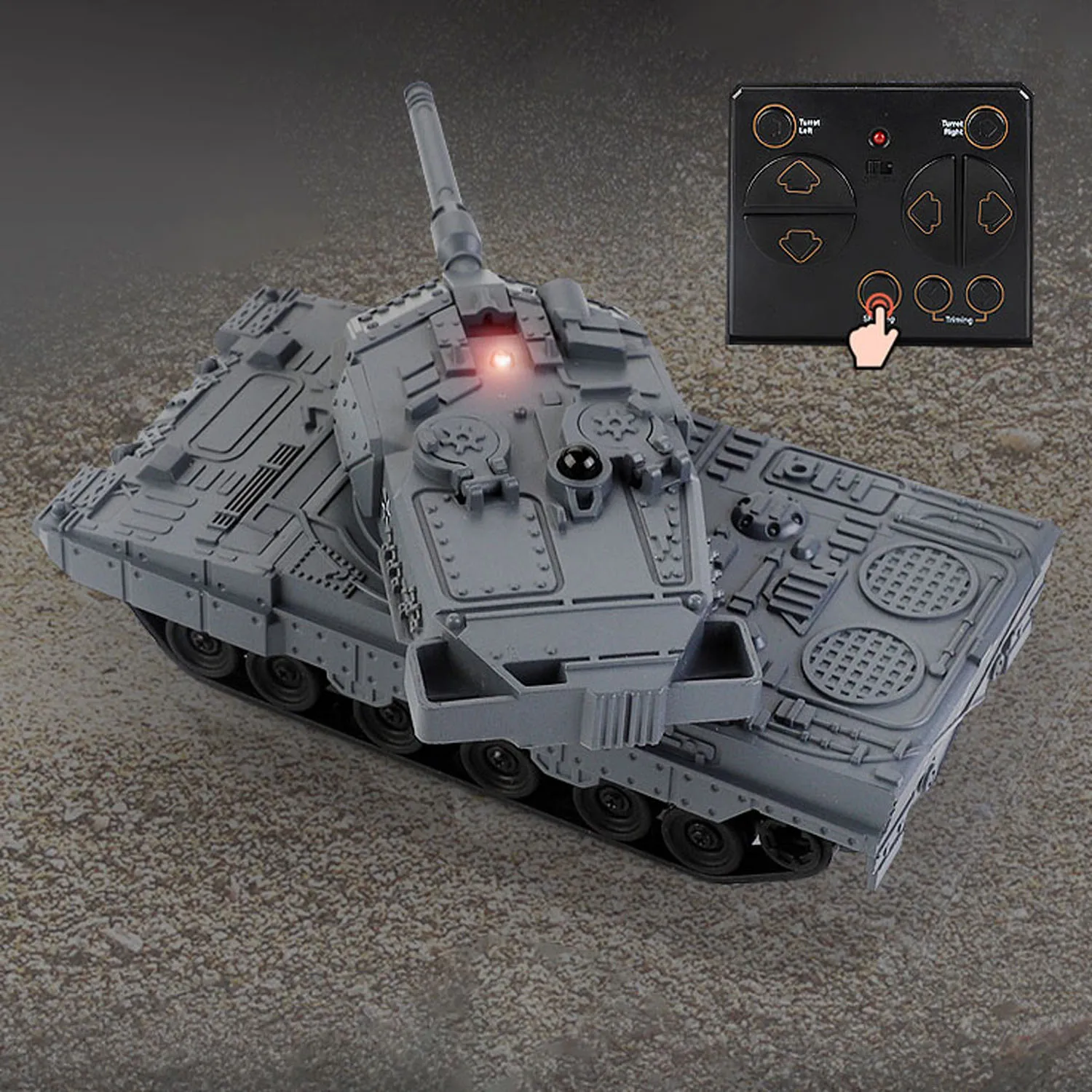 RC Mini Tank RTR Zdalnie sterowany czołg bojowy Zabawka Obróć wieżyczkę System na podczerwień Model czołgu Zabawka dla dzieci Prezent