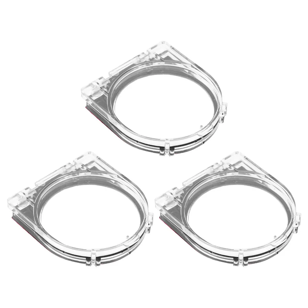 3Pcs Button Protector Cover Self Adhesive Push Button Cap Switch Guard Waterproof Safety Cover for Computer Washing Machine
