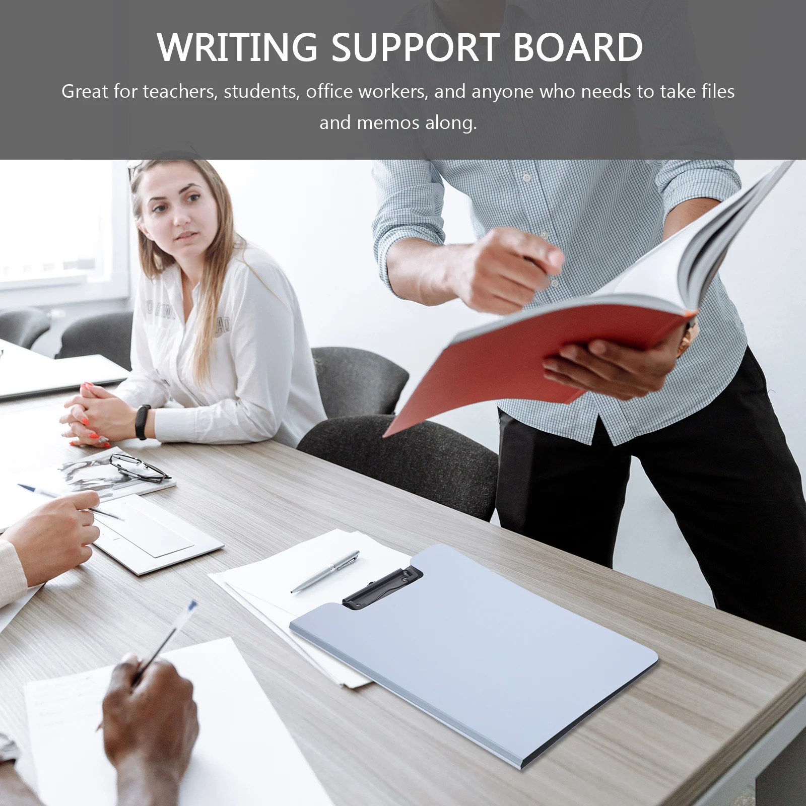 حافظة محمولة متعددة الوظائف لوحة كتابة مكتب وثيقة كليب الطلاب القرطاسية منظم الملفات العملي