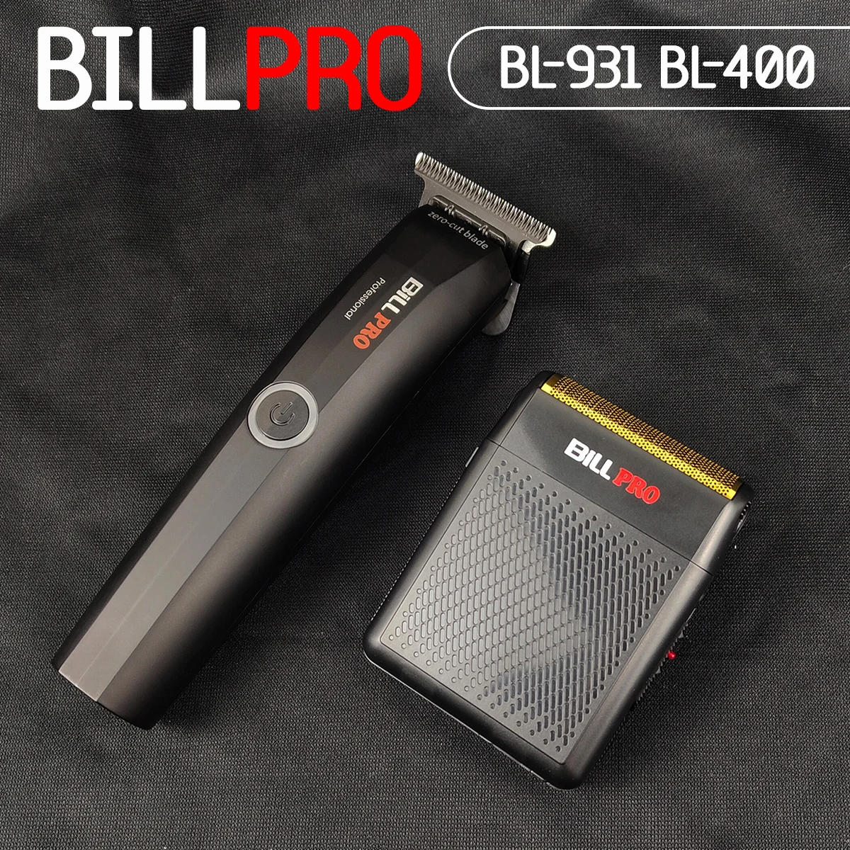 Professional BiLLPRO BL931 BL400 7500RPM DLC CERAMIC Blade Hair Trimmer Shaver High Speed Engraving Barber Zero Cut Blade Men's