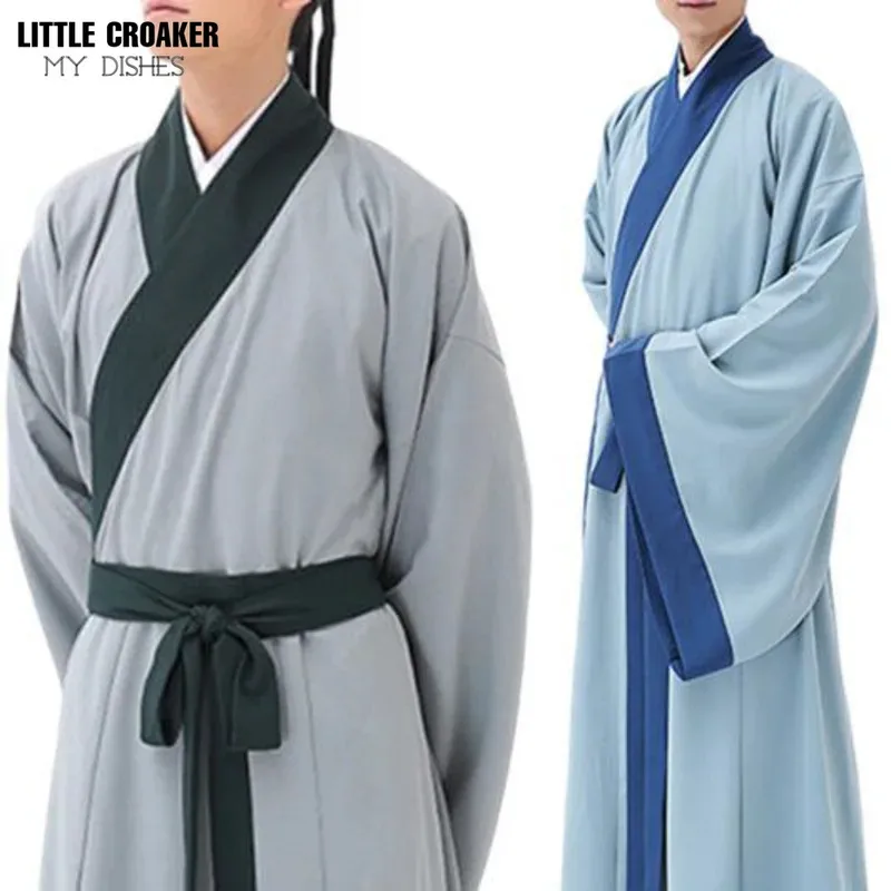 

Chinese Ancient Costume Male Song Dynasty Scholar Jiangnan Talent Wide Sleeve Hanfu Chinese Drama Film TV Performance Outfit
