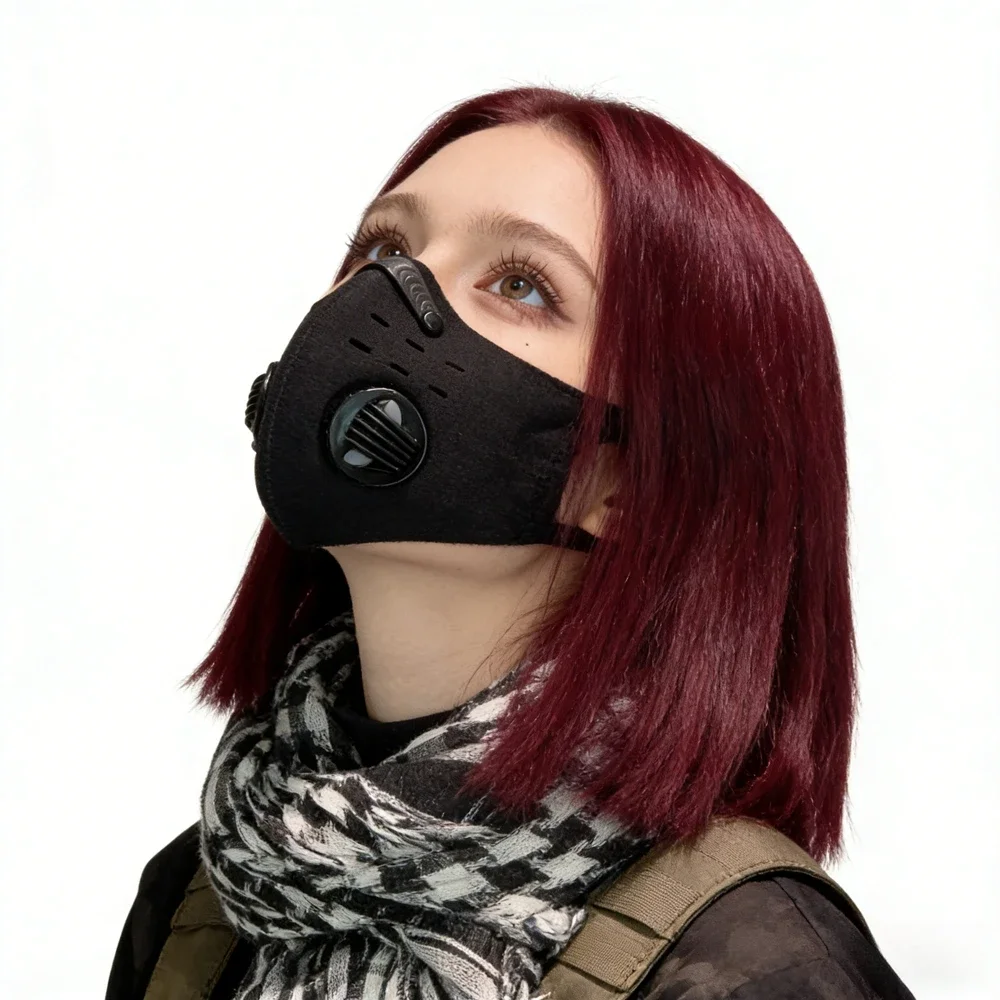 

Washable Reusable Tactical Style Face Mask Breathable Dustproof Windproof Mouth Cover for Adult Outdoor Daily