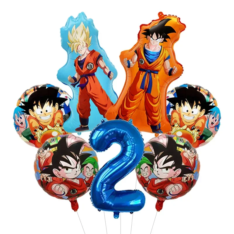Dragon Ball Z Themen-Bachelor-Party Ballon-Set Vier-Sterne-Folienballon mit Goku-Aufdruck für Anime-Fans Feier – Detail 29