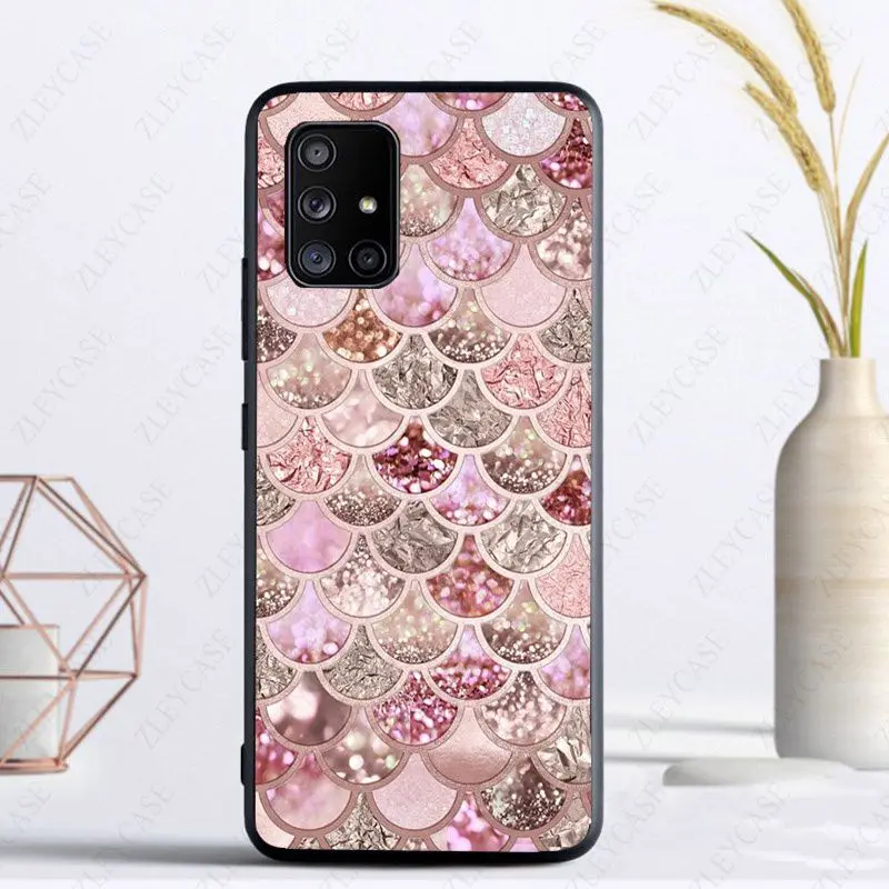 Mermaid Scales Phone Cover For samsung Galaxy A14 A53 A13 A12 A21S A30S A40 A22 A23 A32 A34 A50 A51 A52S A54 A70 A71 A73 cases