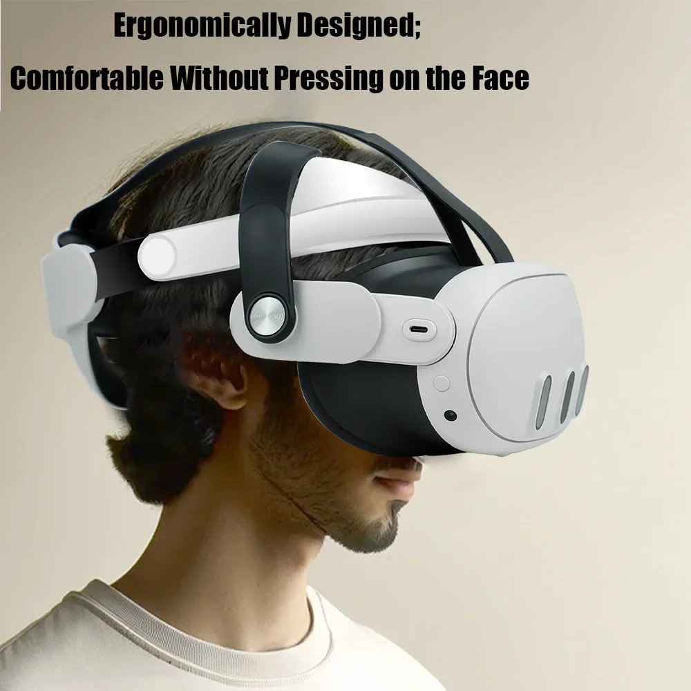 메타 퀘스트 3 용 헤일로 스트랩, 조절식 페이셜 인터페이스, PU 가죽 마스크, 실리콘 컨트롤러 커버, 퀘스트 3 용 액세서리