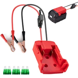 Igniter Jump Starter for Milwaukee 18V Lithium Battery Booster Cable Adapter Emergency Power Kit DIY Converter With Clip