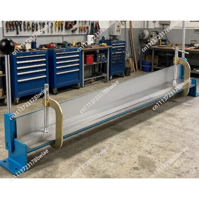 Precision manual bending machine - compact edge folding equipment - dedicated plate bender for ductwork and signage fabrication
