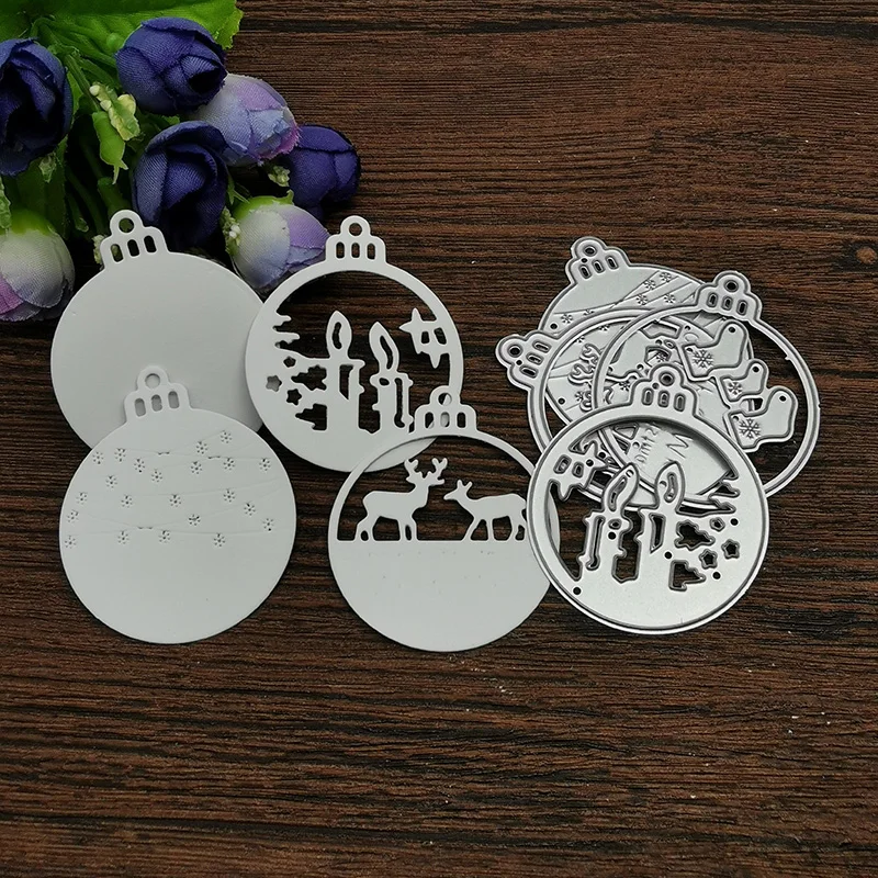 4pc Weihnachten glocke snowflak Metall Schneiden Stirbt Schablonen Für DIY Scrapbooking Dekorative Präge Handwerk Stanzen Vorlage