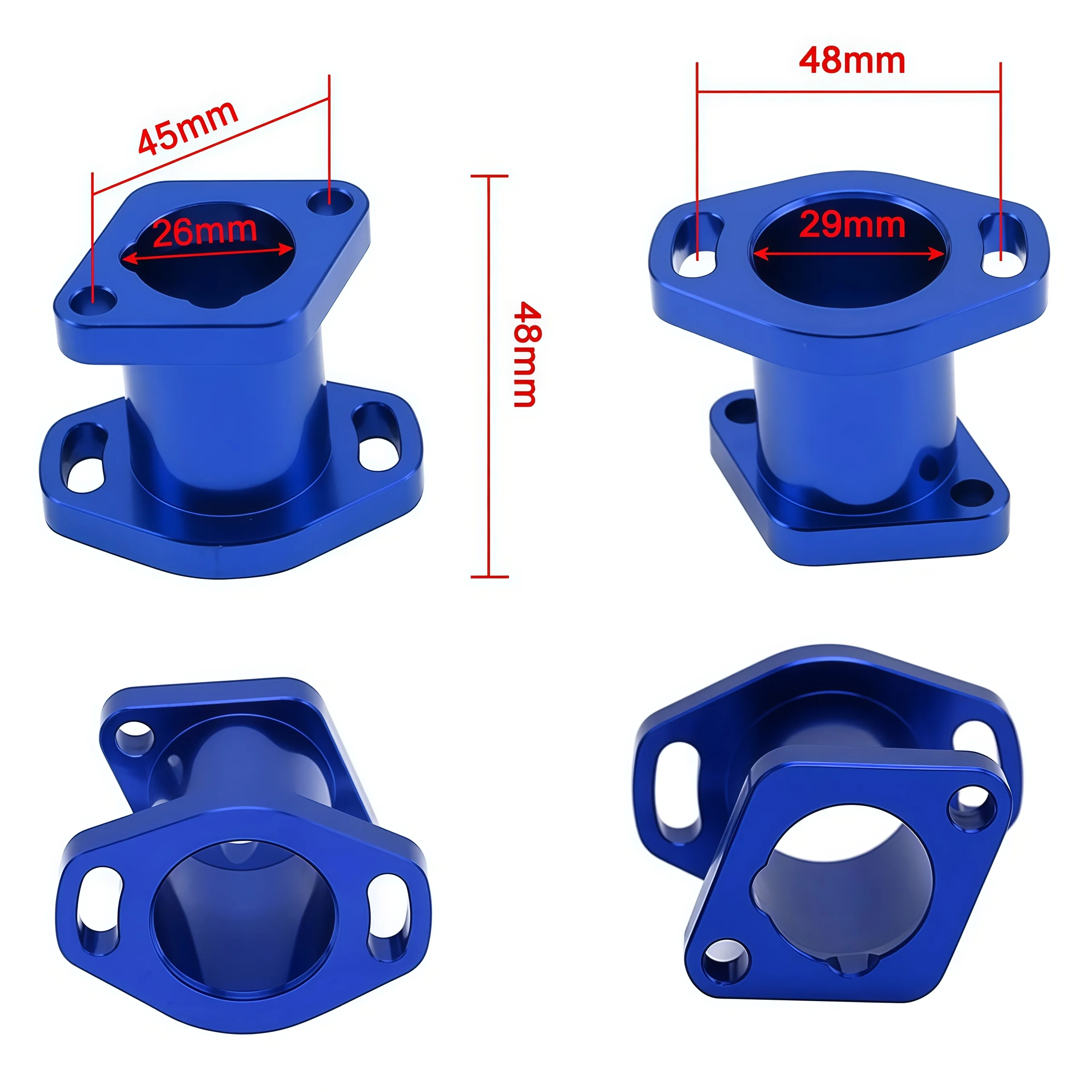 오토바이 카뷰레터 유니버설 인테이크 매니폴드 파이프 인렛 혼다 VM22 PZ19 PZ26 GX120 GX160 GX200 YX125 프레데터 196cc 엔진용