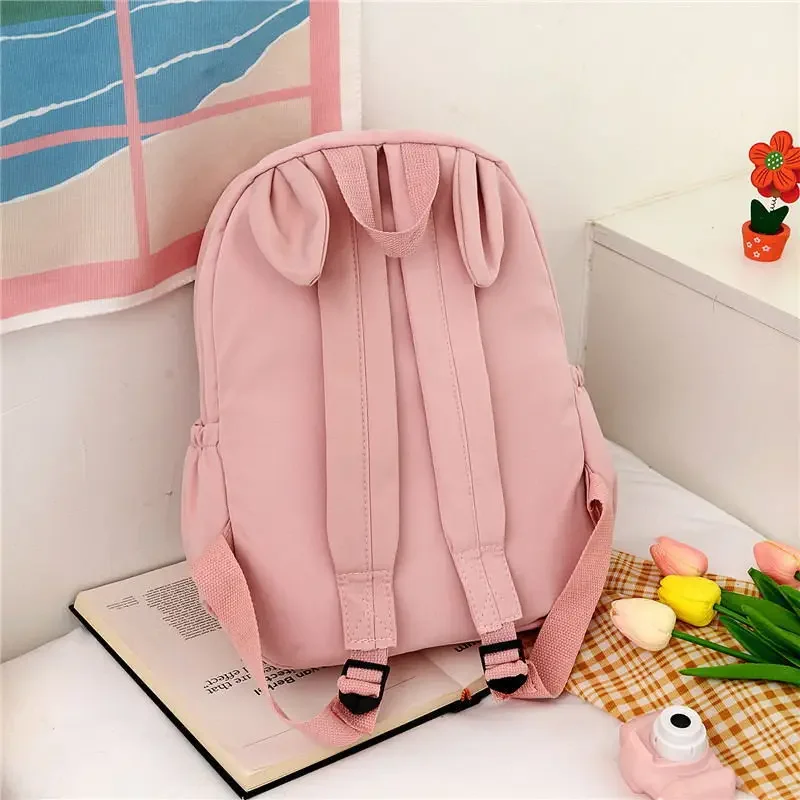 Paw Patrols 배낭 Skye Everest 소녀 학생 캔버스 Schoolbag Chase Rubble Marshall Boy 배낭 만화 토끼 귀 Bookbag