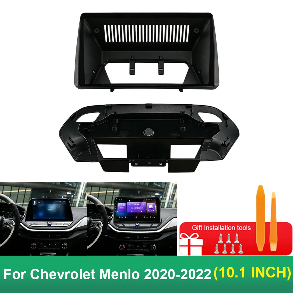 Car Radio Plastic Fascia Frame 10.1 Inch For Chevrolet Menlo 2020-2022 GPS Video Player Dash Mount Kit