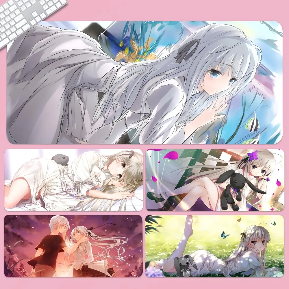 Anime Yosuga No Sora Kasugano Sora Mousepad Large Gaming Mouse Pad LockEdge Thickened Computer Keyboard Table Desk Mat