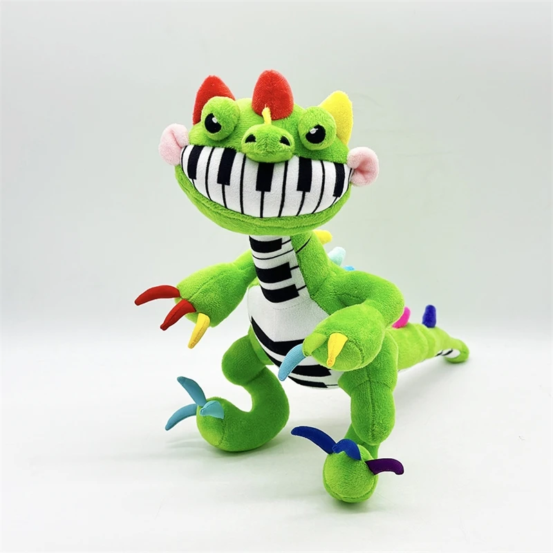new Pianosaurus Plush Interactive Musical Piano Dinosaur Toy Pianosaurus Plush  Green Dinosaur Stuffed Doll Anime Cute Toys