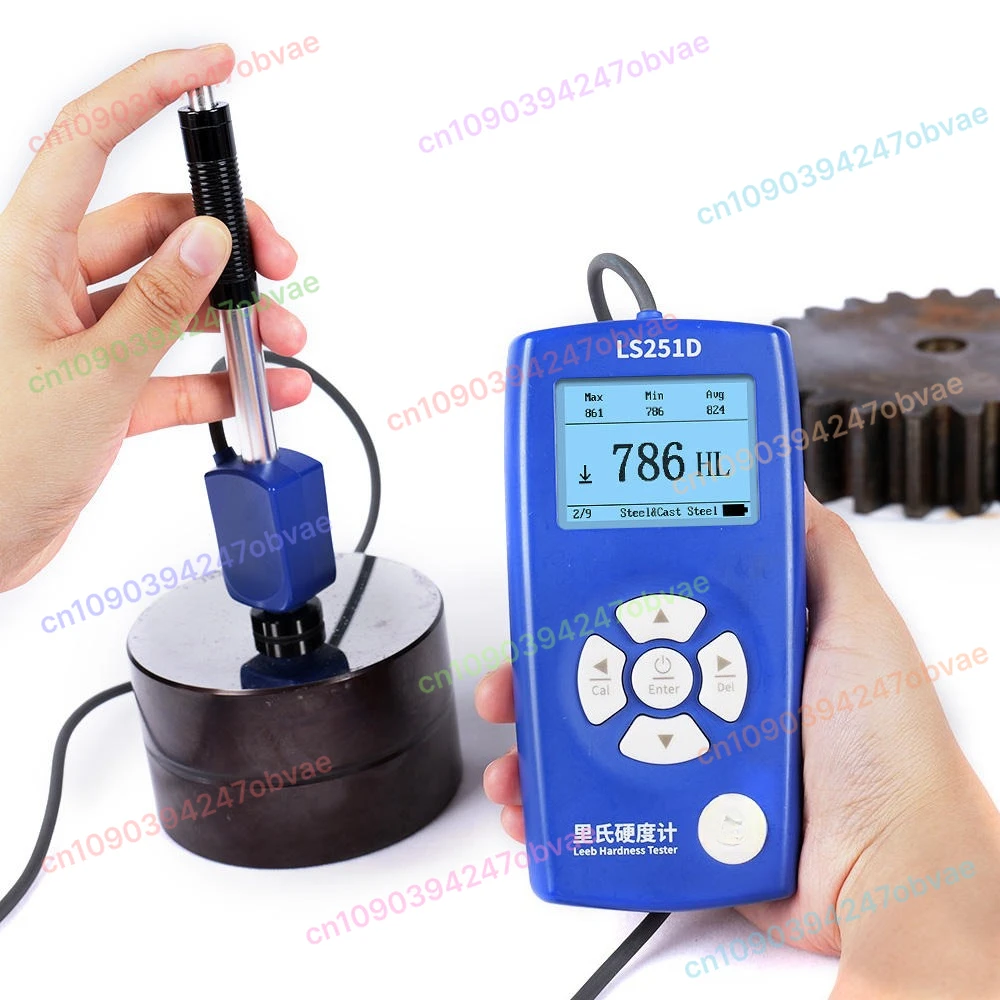 

LS251D D Impact Device Digital Durometer Metal Leeb Hardness Tester Machine Portable Steel Durometer Leeb Hardness Tester