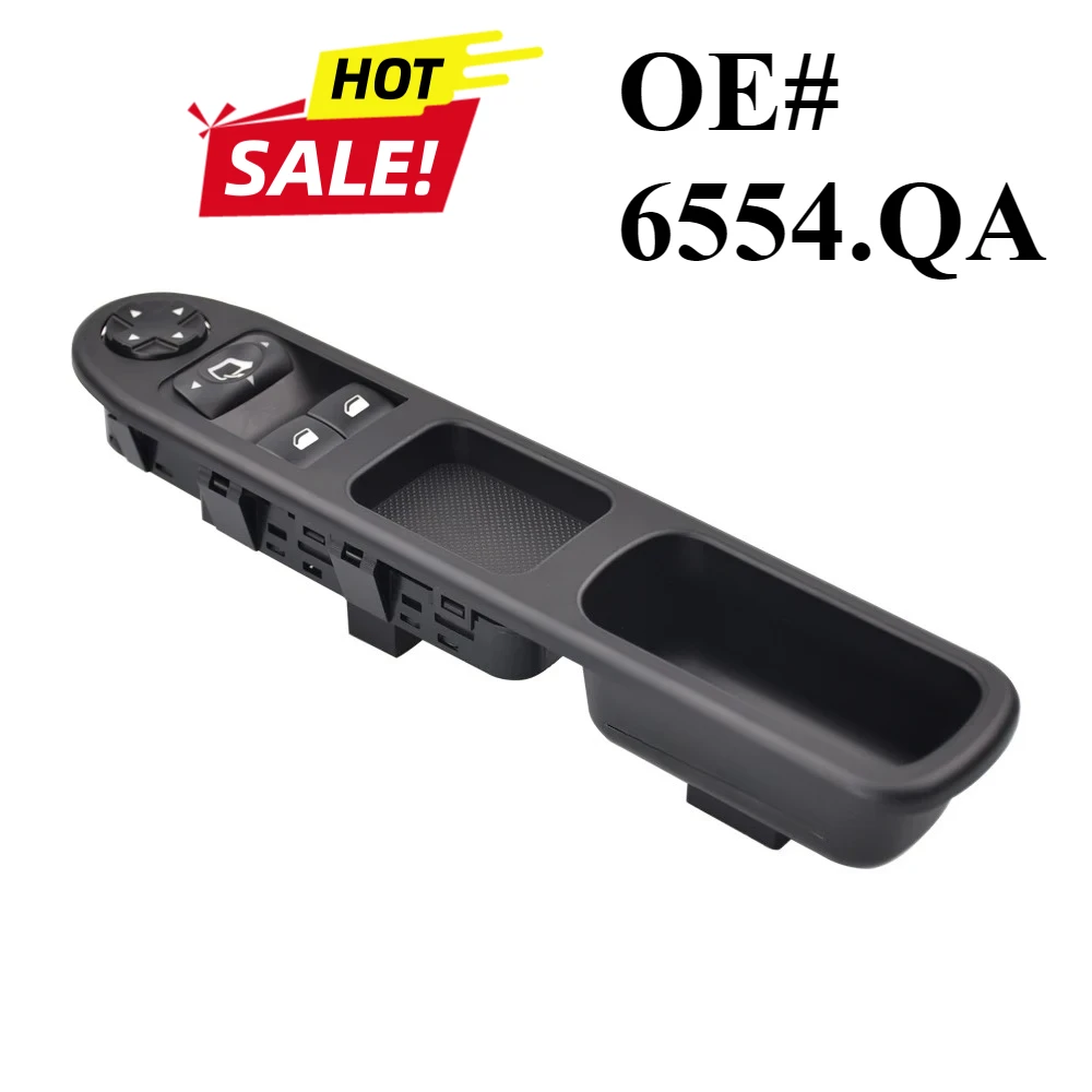 

Car 6554.QA 6554QA Drive Side Electric Power Window Switch Lift Glass Button With Folding 9654859677 For Peugeot 207 207SW 207CC